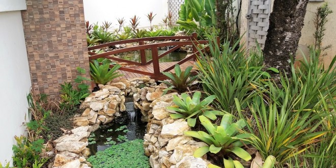 Revestimento de Lona para lagos ornamentais