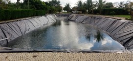 Revestimento com lona de Lagoas